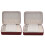 2X Korean Style Jewelry Box Organizer Display Storage Leather Large  Mirror Multi-Function Red 1