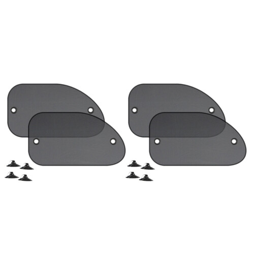 4 Unidades de Tamanho Universal 25,59 X 14,96 Polegadas Corta- Do Carro para Janela Lateral com Ventosas para BebêS, CriançAs e Animais de