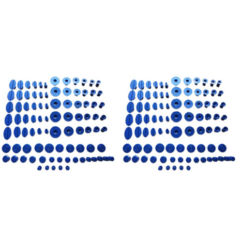 180 Pcs Puller Tabs Paintless Dent Repair Tabs Glue Pulling Tabs Kit for Small Dent