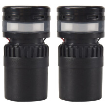 2X Capsule de Microphone Microphones à Bobine Mobile Cartouche de Noyau Microphone Sans Fil Filaire Dynamique Remplacer la Réparation pour  D-557