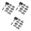 3X Car Window Cleaner Brush,Windshield Glass Cleaning Tool Extendable Aluminum Handle with 24Pcs Microfiber Covers 1