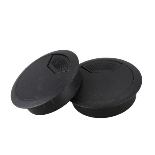 4 Pcs 50mm Diameter Desk Wire Cable Passacavi Passacavo Nero 2