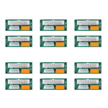 12-Pack Dual PSU Multiple Power Supply Adapter, Add2Psu ATX 24-Stift Till 4-Stiftskontakt för BTC Miner