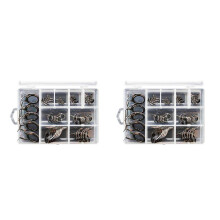 80 Pcs Fishing Rod Guides Tip 8 Sizes Pole Repair Kit Rings Eyes Set Rings Stainless Steel Frames