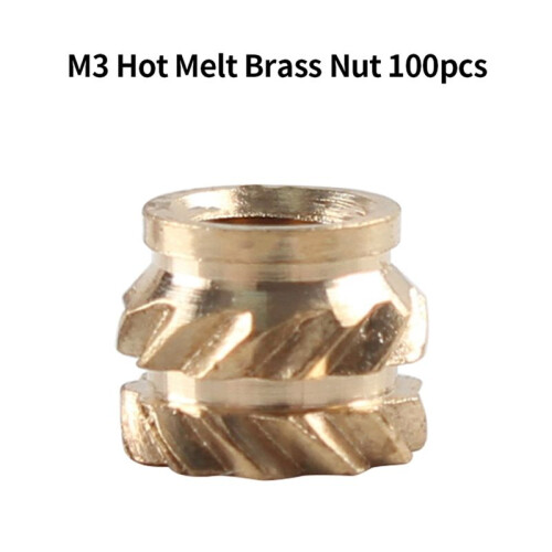 Heat Insert Nut Iron Tip TS100 Soldering Iron Tip Insert Internal Thread  M2-M8 Brass Hot Melt Insert Nut Kit 2