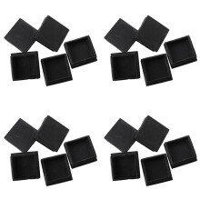 20 Pcs Plastic Square Blanking End Caps Tubing Tube Inserts 50mm x 50mm