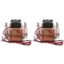 2Pcs DIY 120W TEC Peltier Semiconductor Refrigerator Water-Cooling Air Condition Movement for Refrigeration and Fan