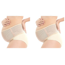 2X Cintura di Sostegno per la Maternità Gravidanza Traspirante Fascia per la Pancia Legante Addominale Schiena L