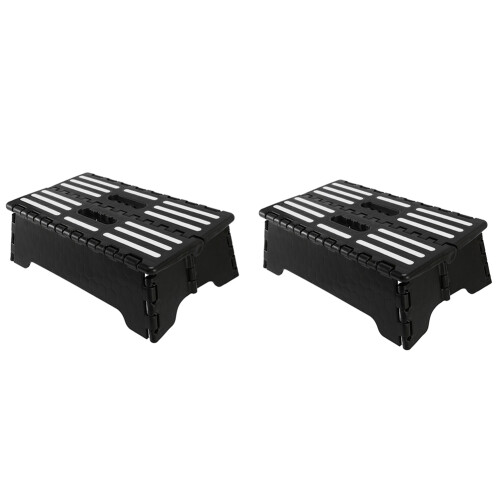 2X Non-Slip Small One Step Compact Folding Flat Step Stool Heavy Duty Portable  Folding Chair 1
