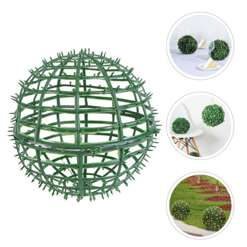 Cage Topiaire Balle Verte Plastique Robuste Usage Décoration 2