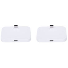 2X Mobile Phone Desktop Type-C Charger Stand Holder Cellphone USB-C Charging Docking Station Silver