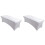 2X Cils Couverture de Lit Beauty Sheets Table élastique Extension de Cils étirable Drap de Cosmétique Blanc 1