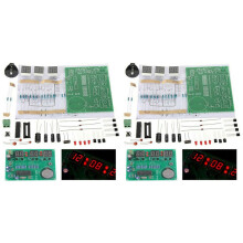 2 set AT89C2051 6 Digital LED Display Electronic Clock DIY Kit Receiver for Flux