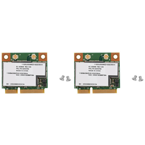 2X BCM943228HMB 04W3764 WIFI Wireless  4.0 Half  PCI-E Card Compact for  E130 E135 E330 E335 E530