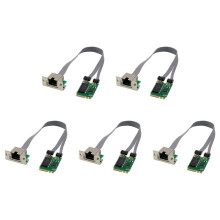 5X Tarjeta de Red PCIE M.2 A+E Una RTL8111F Tarjeta Gigabit Ethernet Tarjeta de Red Ethernet RJ45 de Puerto único