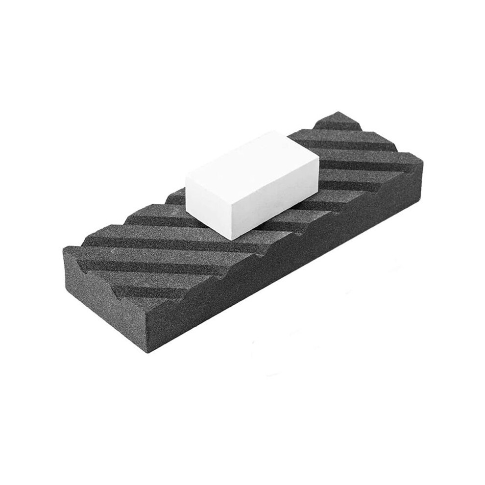 Dual Grit Coarse/Fine Flattening Stone Set - 4 Sharpening Stones Flattener - Whetstone Fixer With Grooves 6033723393672