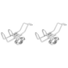 2PCS Stainless Steel 316 Fishing Rod Rack Holder Pole Bracket Support Clamp Rail Mount 26mm Boat Accessories