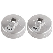 2X 901 14 Flöten Kappe Öl Filter Schlüssel 1/2 Zoll Vierkant Antrieb Öl Filter Werkzeuge Filter Sockel Schrauben