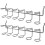 8 Pcs Screwdriver Holder Pegboard Multi-Tool Holder Accessory Pegboard Accessories Multi-Ring Tool Holder for Pegboard 1