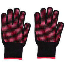 2X Double-Sided Hair Straightener Curling Tong Hairdressing Heat Resistant Finger Gloves