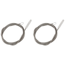 2pcs 1.5M Inlet and Outlet Pipe Cleaning Spring Brush Long Brush Beer Fermentation Tank Tube Hose Cleaner