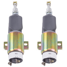 2X VáLvula Solenoide de Estacionamiento Predeterminada Del Solenoide de Parada Del Grupo Electrógeno de 24 V
