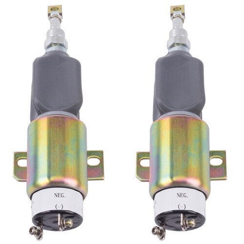 2X 24V Generator Set Stop Solenoid Default Parking Solenoid Valve