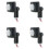 4X 220V  Human Body Infrared Sensor Infrared Body Sensor  LED Flood Light PIR Motion Sensor Adjustable Black 1
