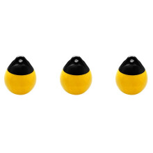 3X Heavy Duty PVC Boat Round Anchor Buoy Dock Bumper Inflatable Protection Marine Mooring Buoy Yellow