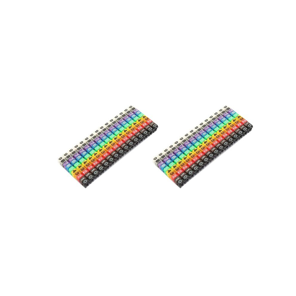 Clip- String Cable Boxed Plastic Number Number Wire Label Tube Set Color Cable (300Pcs Kcm-1.5Mm) 6034083592880