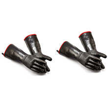 4x High Heat Gloves Griller Insulated Cooking Gloves for Barbecue/Grill/Smoker/Oven Mitt/Baking, 17Inch Long Sleeve