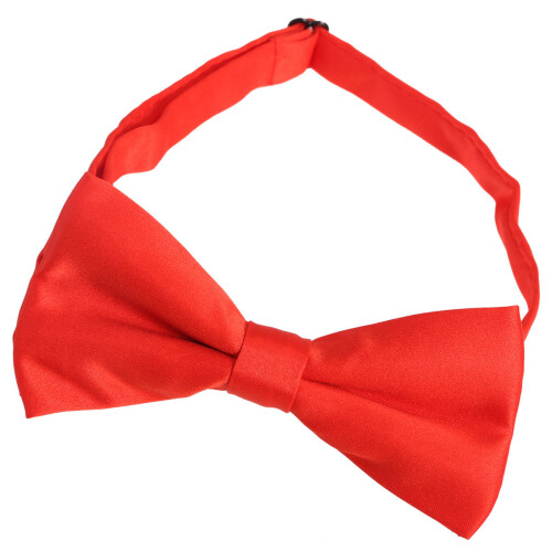 Pre-Bundet Satäng Formal Frackslips Med Justerbar Längd (Ljust Röd) 2