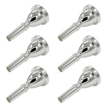 6X Large Mouth Large Holding Mouthpiece TUBA Mouthpiece Silver Plated Bass Large Mouthpiece