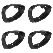 4X Car Right Side Door Wind Rearview Mirror Cover Frame for Fiesta MK7 2009-2017