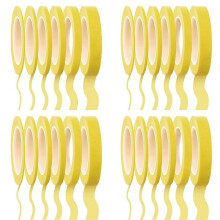 24 Rolls Fine Tape 1/16,7/10,1/8,1/4,1/2,3/4 Inch x 55Yard, Fineline Masking Tape, Painters Automotive Masking Tape