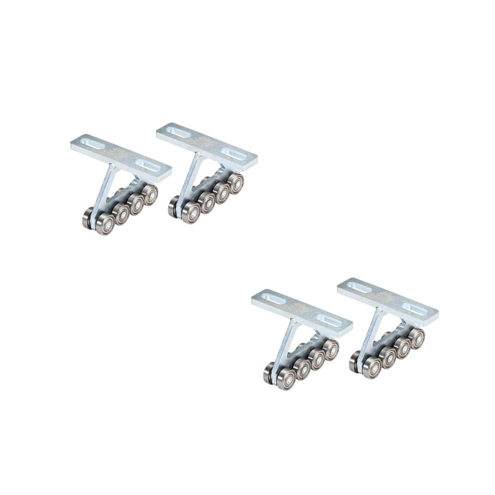 4Pcs Hoist Trolley For Pa200-1000 Electric Hoist, 8 Wheels Trolley Assembly For Unistrut 1-5/8Inch Strut Channels 4713906225731