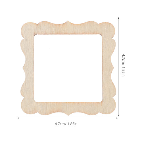 10 St Trä Fotoframe Formade Delar Handgjorda Dekorationer 1