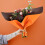 Orange PVC Floral Packaging Paper Gift Wrap for Decoration 2