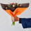Orange PVC Floral Packaging Paper Gift Wrap for Decoration 3