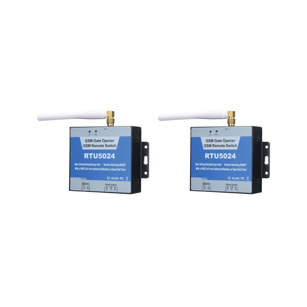 2X Rtu5024 Gsm Gate Door Opener Relay Mobile Phone Door Remote Controller 850/900/1800/1900Mhz 4712181077622
