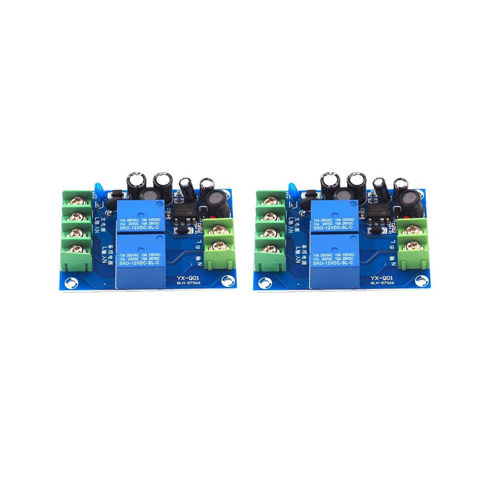 2X 220V 2 Way Power Automatic Switcher 10A Dual Power Supply 2 In 1 Out Power Failure Transfer Board Module 6032519388427
