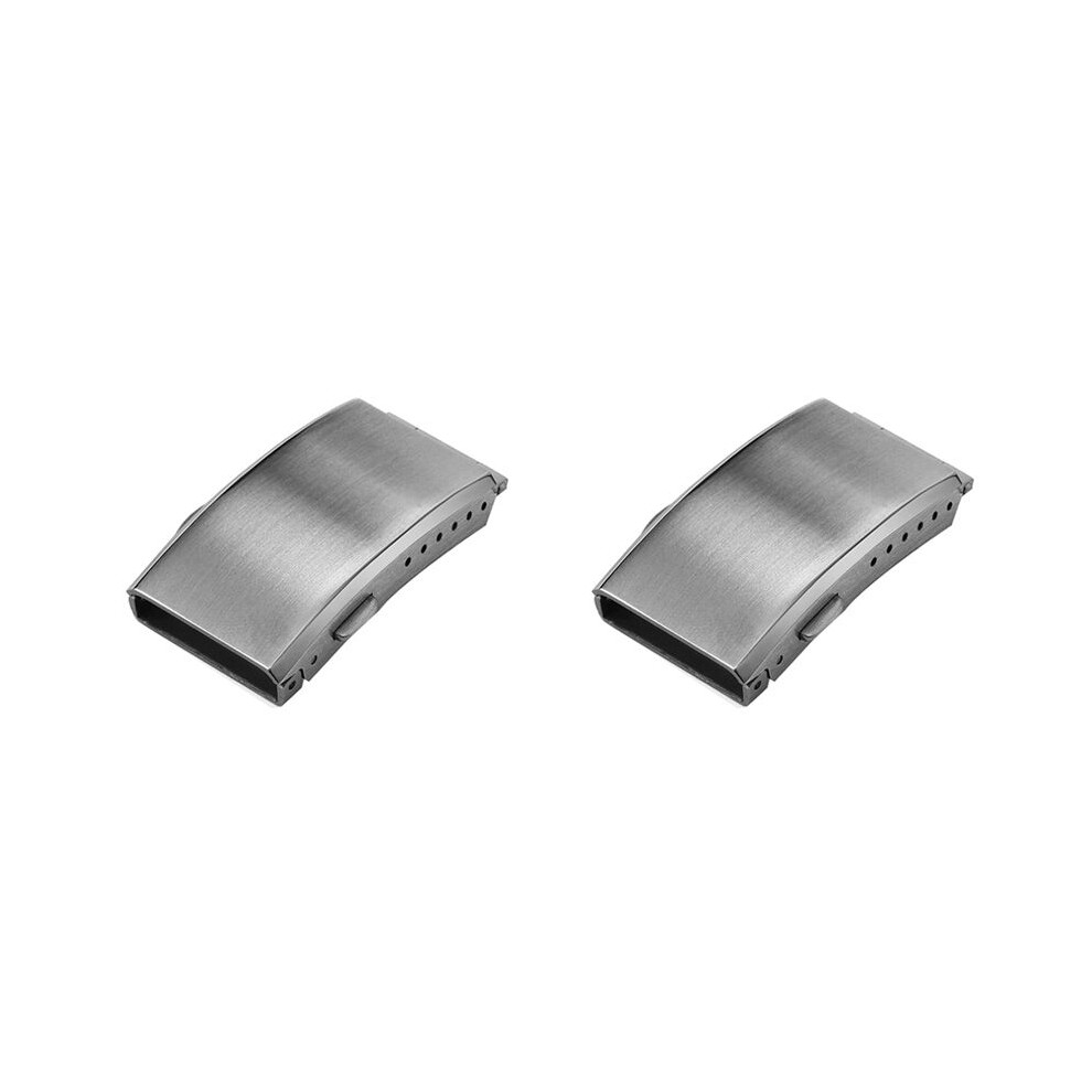 2X Watch Buckle Fold Safety Milled Clasp Replacement Stainless Steel Watchband Clasp 18Mm 4713494828222