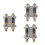 3X Guitar Brass Double Tremolo Bridge Stabilizer Stopper Stabilizing Device Arming Adjuster Tremsetter ESP Style 1