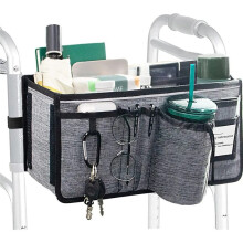 Mand voor Walker Ravmix Walker Accessoires Tas met Bekerhouder Walker Mand voor Opvouwbare Walker Handsfree Opbergtas