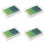 4X Inkpad  Multi Gradient Green 4 X Colors Ink Stamp Pad Oil Based 1