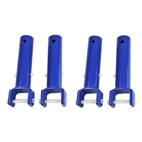 Swimming Pool Vacuum  Handles Pool Cleaning Tool Replacement Accessories with V-Shaped Clip 4 Pack