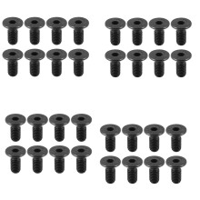 32Pcs MTB Bike Lock Shoe Cleat Mounting Screw for SPD Self-Locking Pedal Lock Steel Black