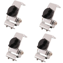 4X RB20 Mobile Phone Radio QYT KT-8900D BAOJIE BJ-218 Antenna Bracket Car Antenna Bracket Black for Base Clip