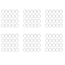 120 Pcs Openable Silver Curtain Rings Open and Close Metal Rustproof Drapery Loops with Eyelet for Hook Pins (1.5 Inch)