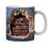 3D Bookshelf Mug a Library Shelf Cup, Space Design Multi-Purpose Ceramic Mug, 3D White Mug,A 1
